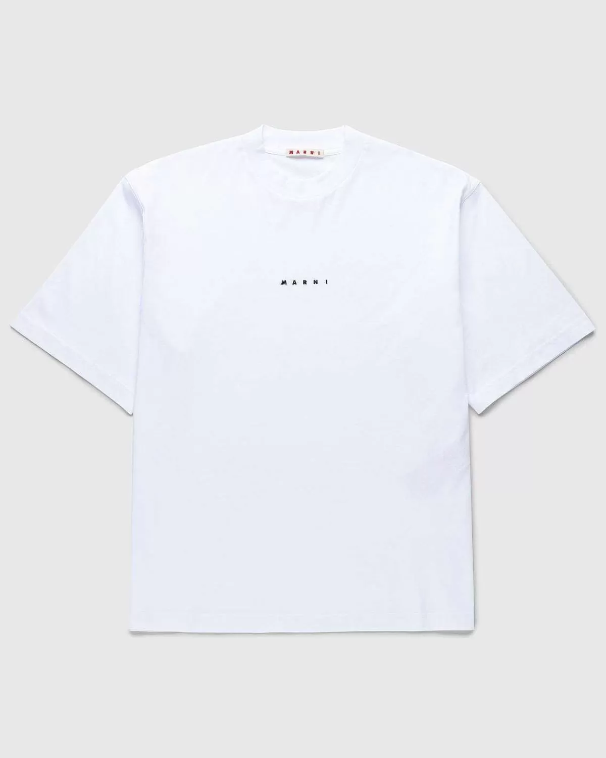 T-Shirts>Marni Logo T-Shirt Hvid