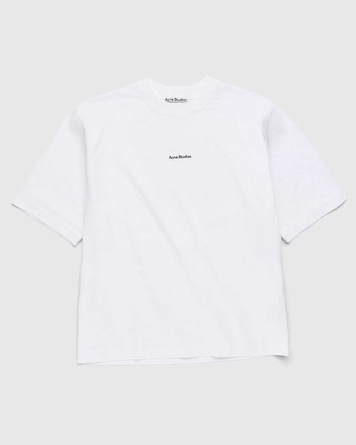 T-Shirts>Acne Studios Logo T-Shirt Optic White