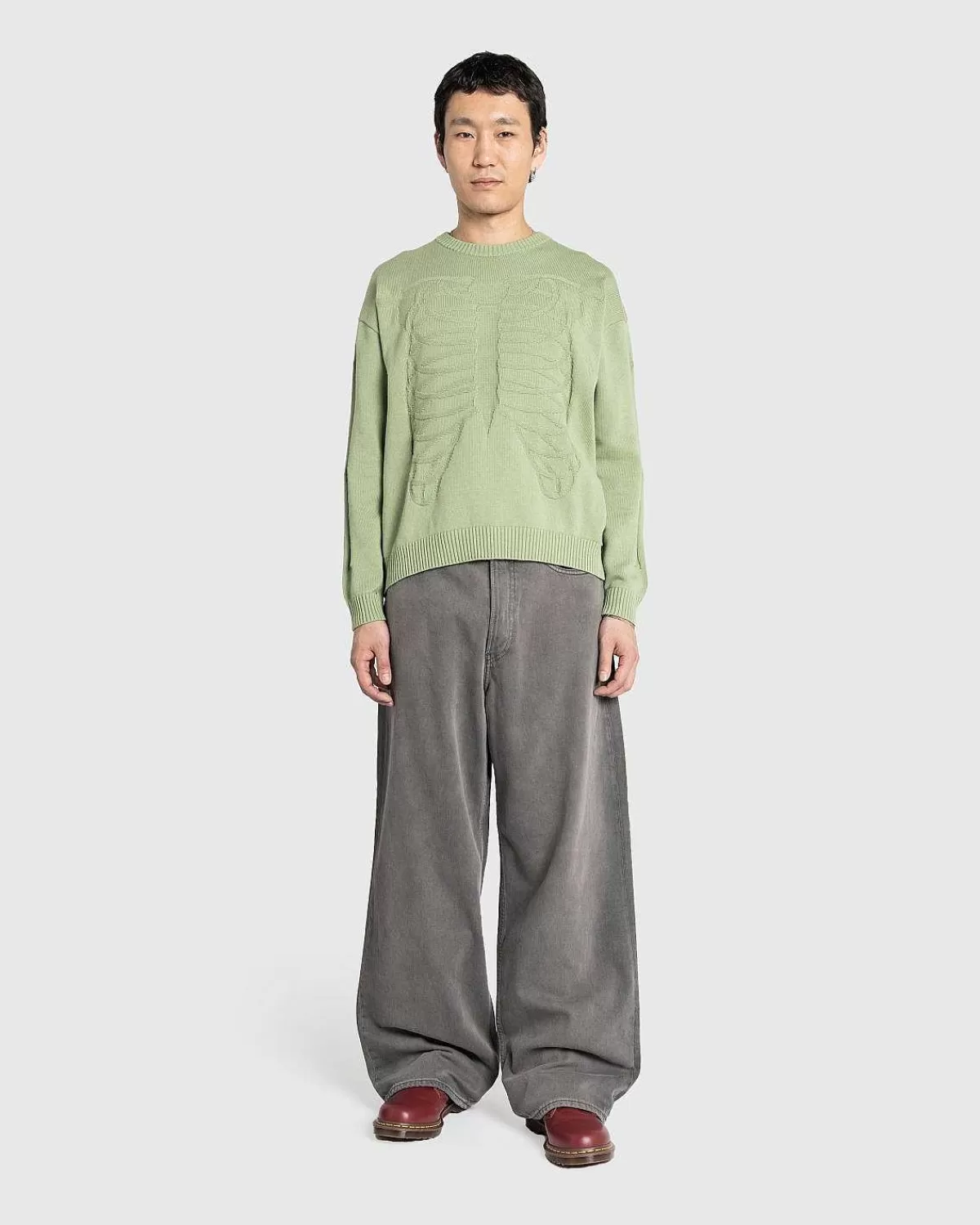 Bukser>Acne Studios Loose Fit Jeans 1981M Antracitgra