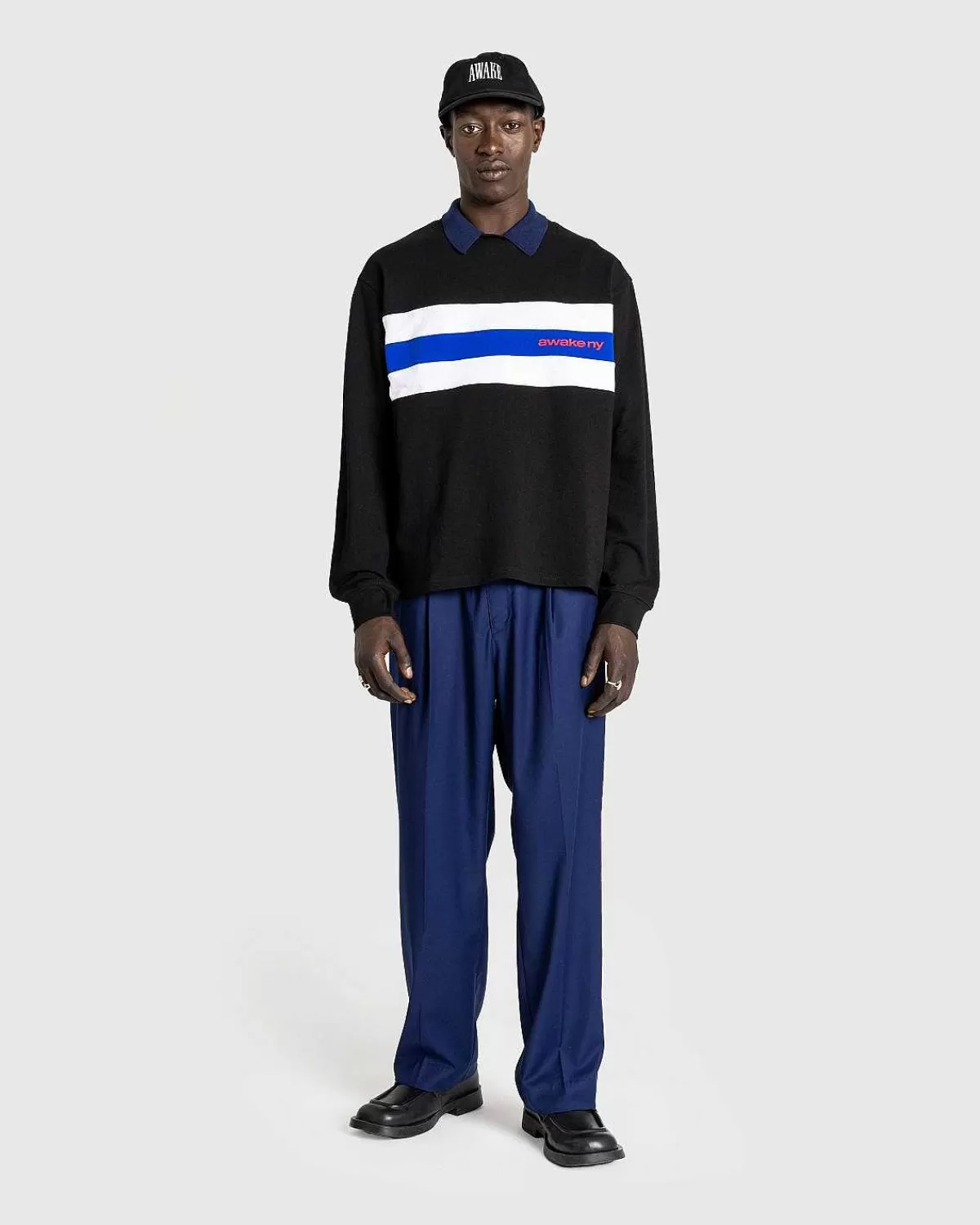 Skjorter>Awake NY L/S Stripe Shirt Sort