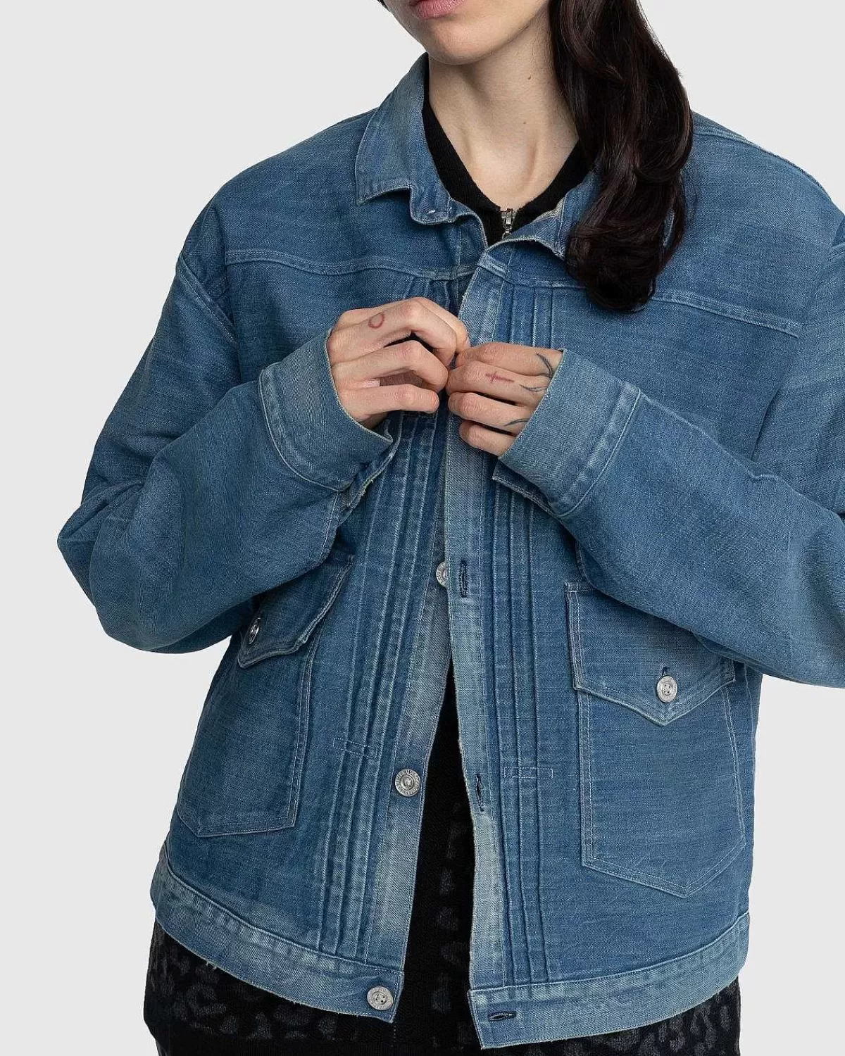 Overtøj>Levi's Lvc 1879 Plisseret Blusejakke Indigo Blue