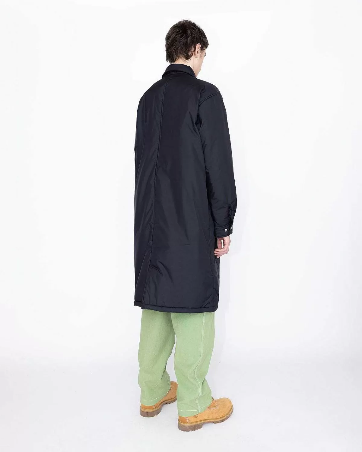 Overtøj>Highsnobiety HS05 Lysisoleret Eco-Poly Trench Coat Sort