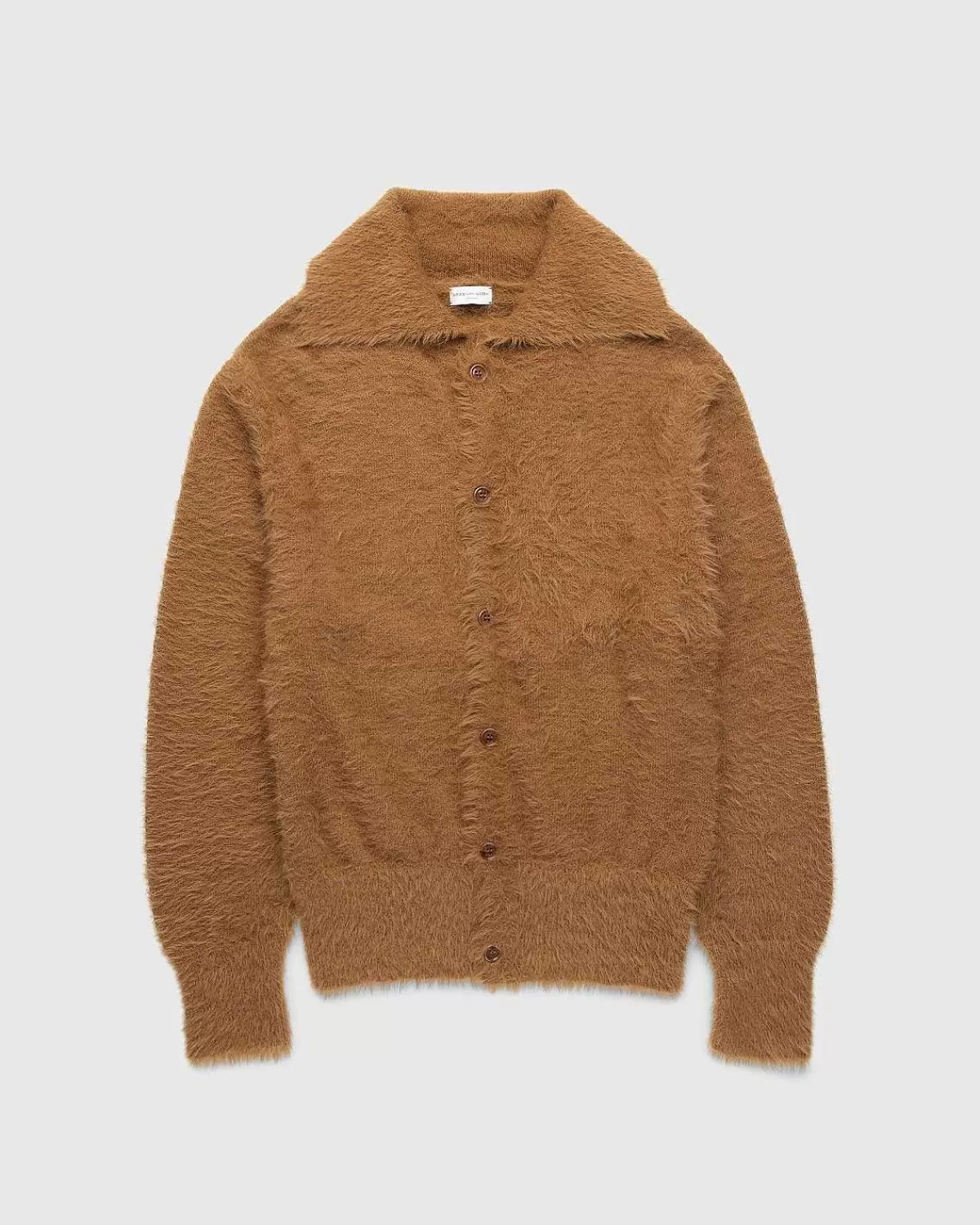 T-Shirts>Dries van Noten Merdan Strik Dark Camel