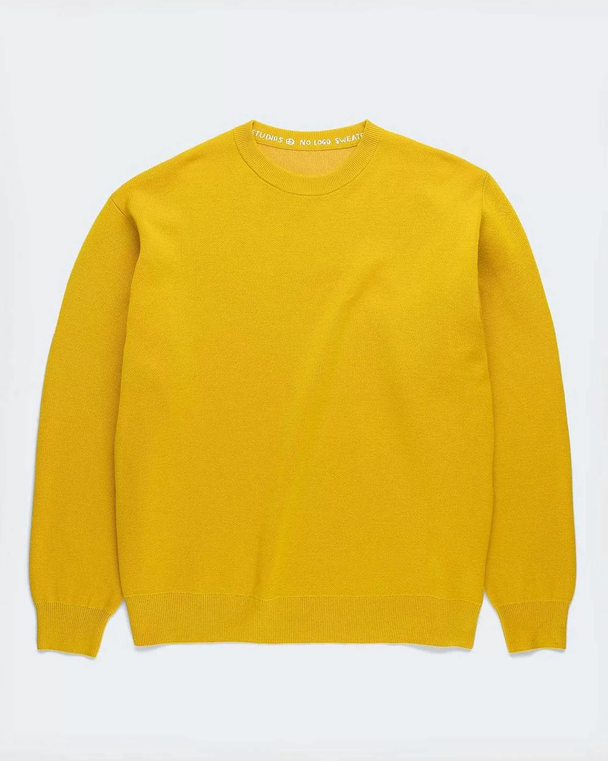 Strik>Acne Studios Merinould Sweater Med Rund Hals, Gul