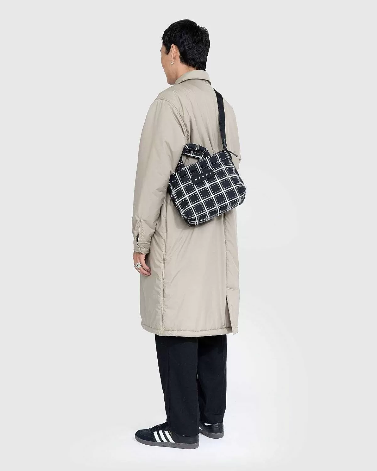 Tasker>Marni Mini Plaid Ternet Mulepose Sort