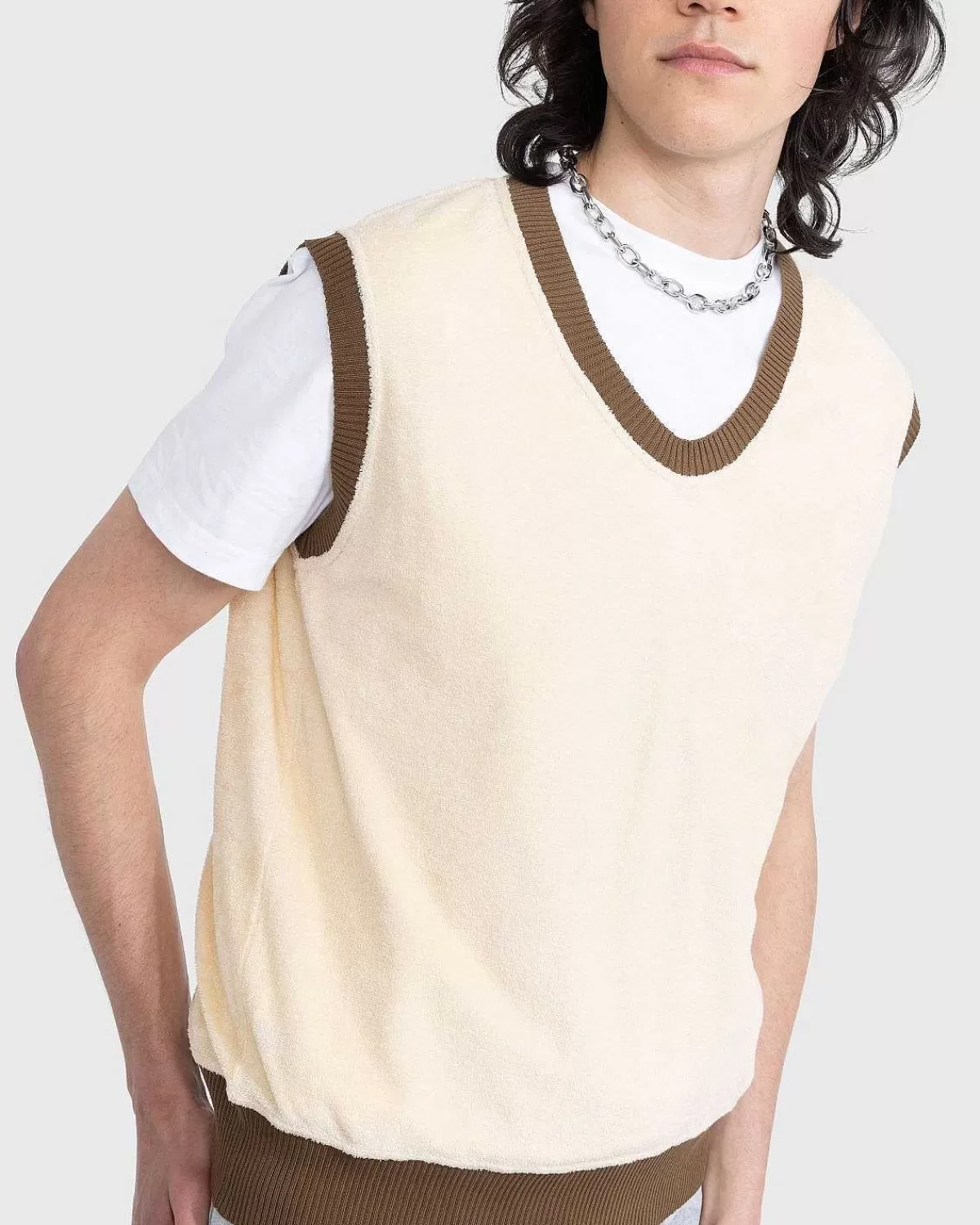 Strik>RANRA Mistur Sweater Vest Beige