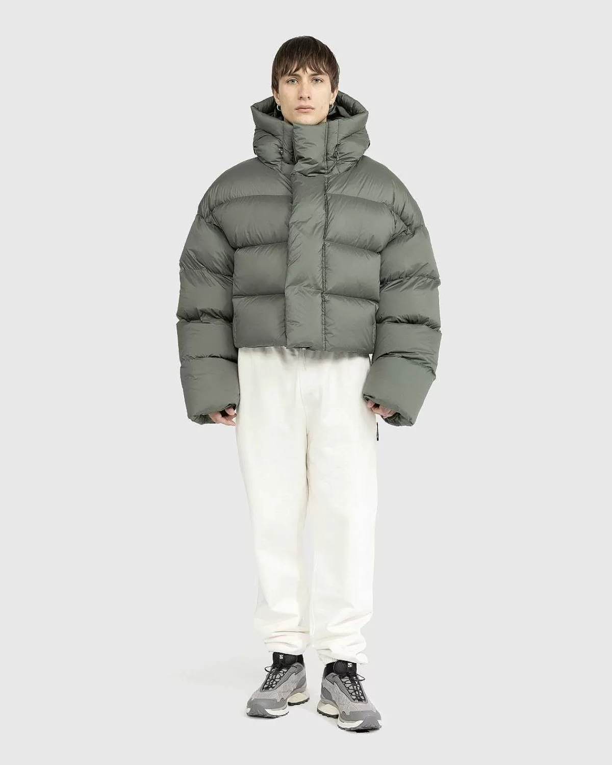 Overtøj>Entire Studios Mml Hooded Puffer Moss