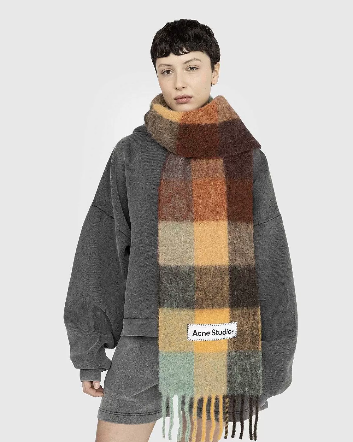 Vinter Tilbehør>Acne Studios Mohair Ternet Torklaede