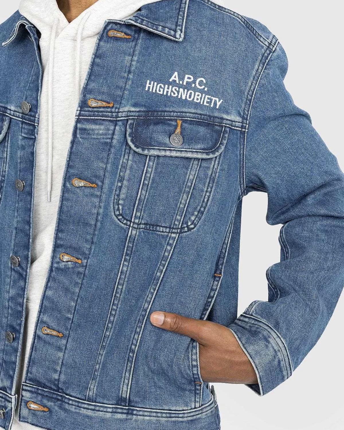 Overtøj>A.P.C. Neu York Jean-Jakke Bla