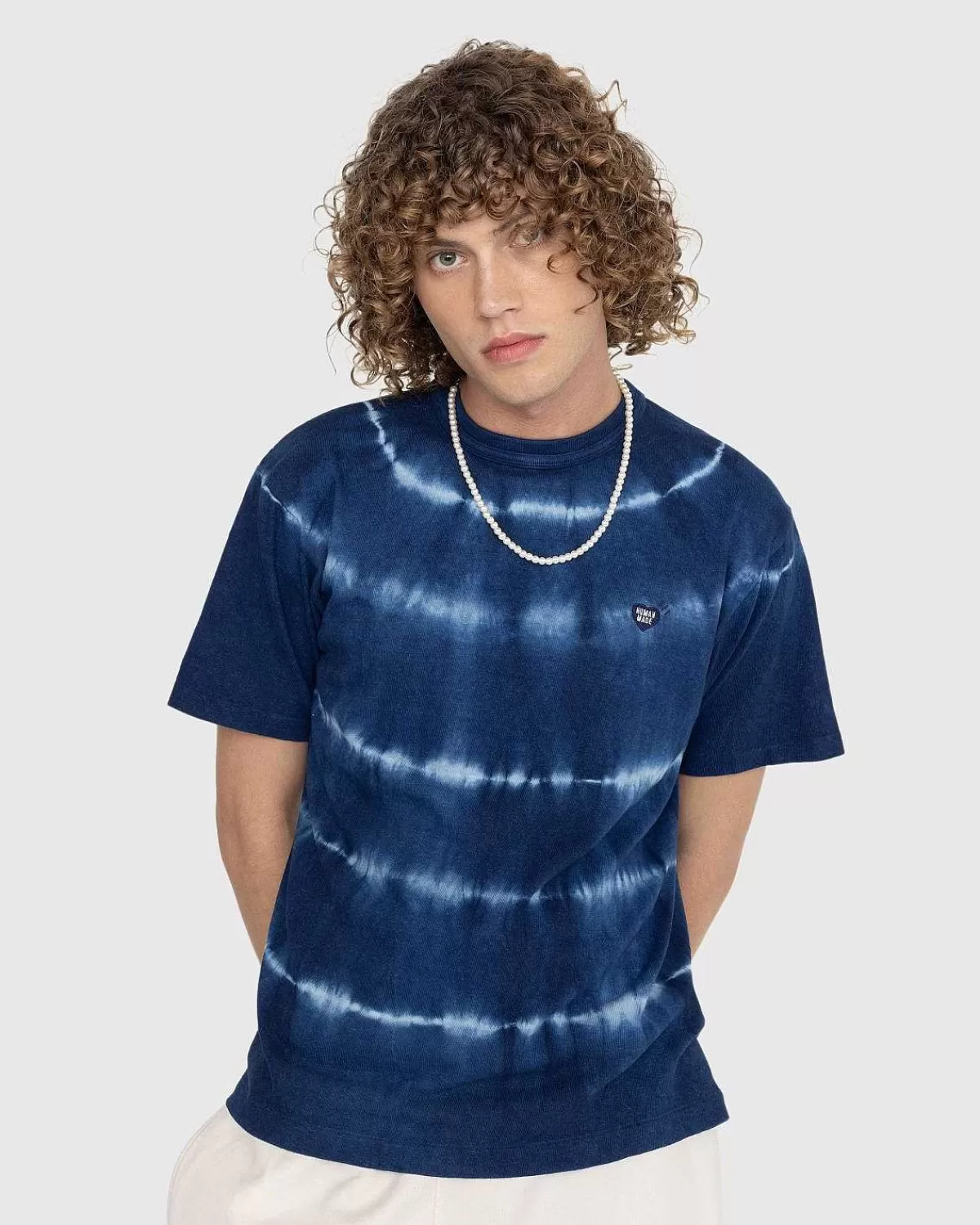 T-Shirts>Human Made Ningen-Sei Indigo Dyed T-Shirt #1 Bla