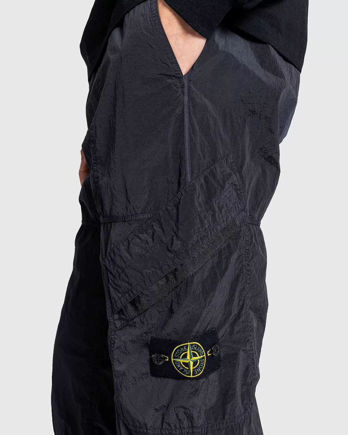 Bukser>Stone Island Nylon Cargo Bukser Charcoal