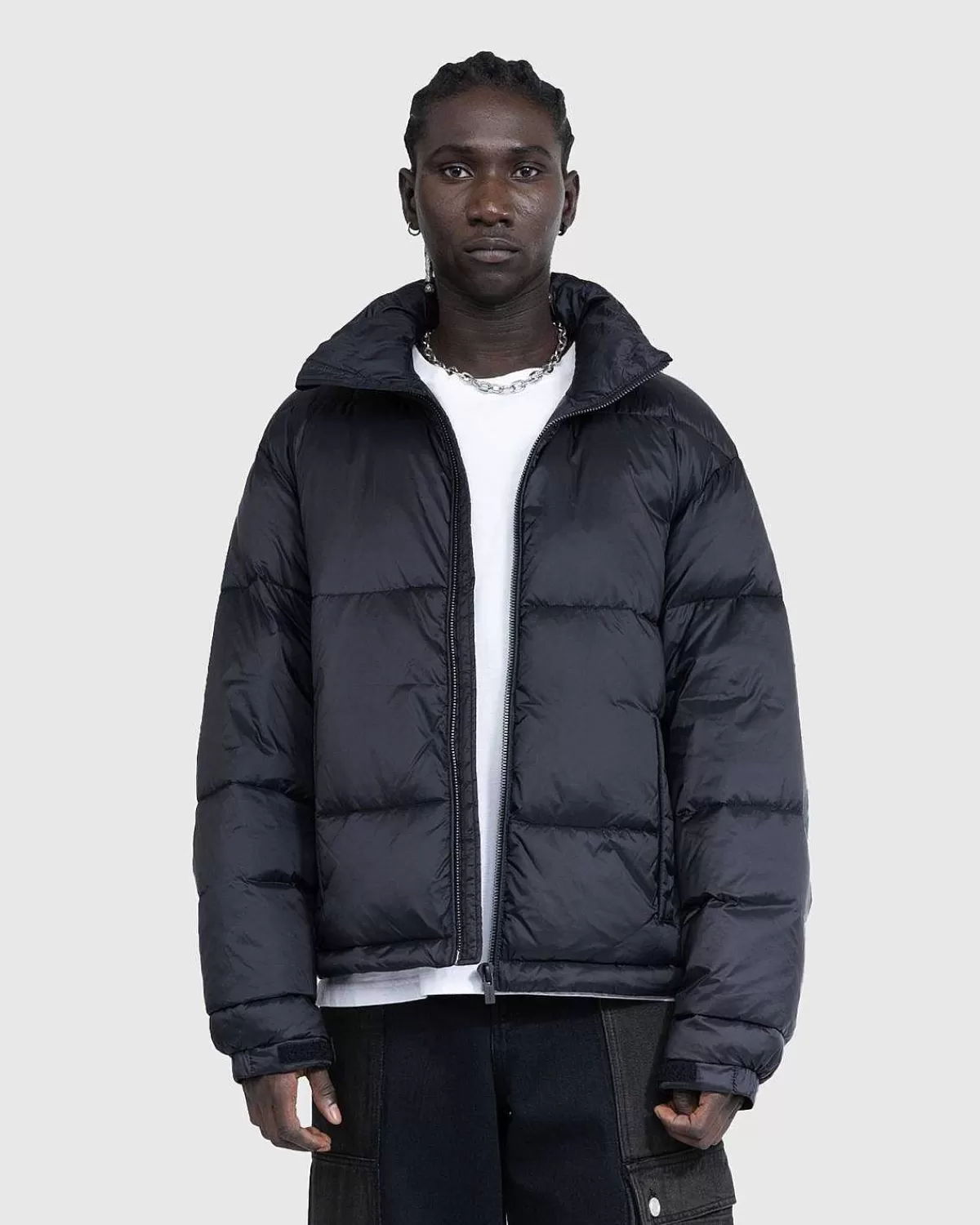 Overtøj>Trussardi Nylon Dunjakke Sort