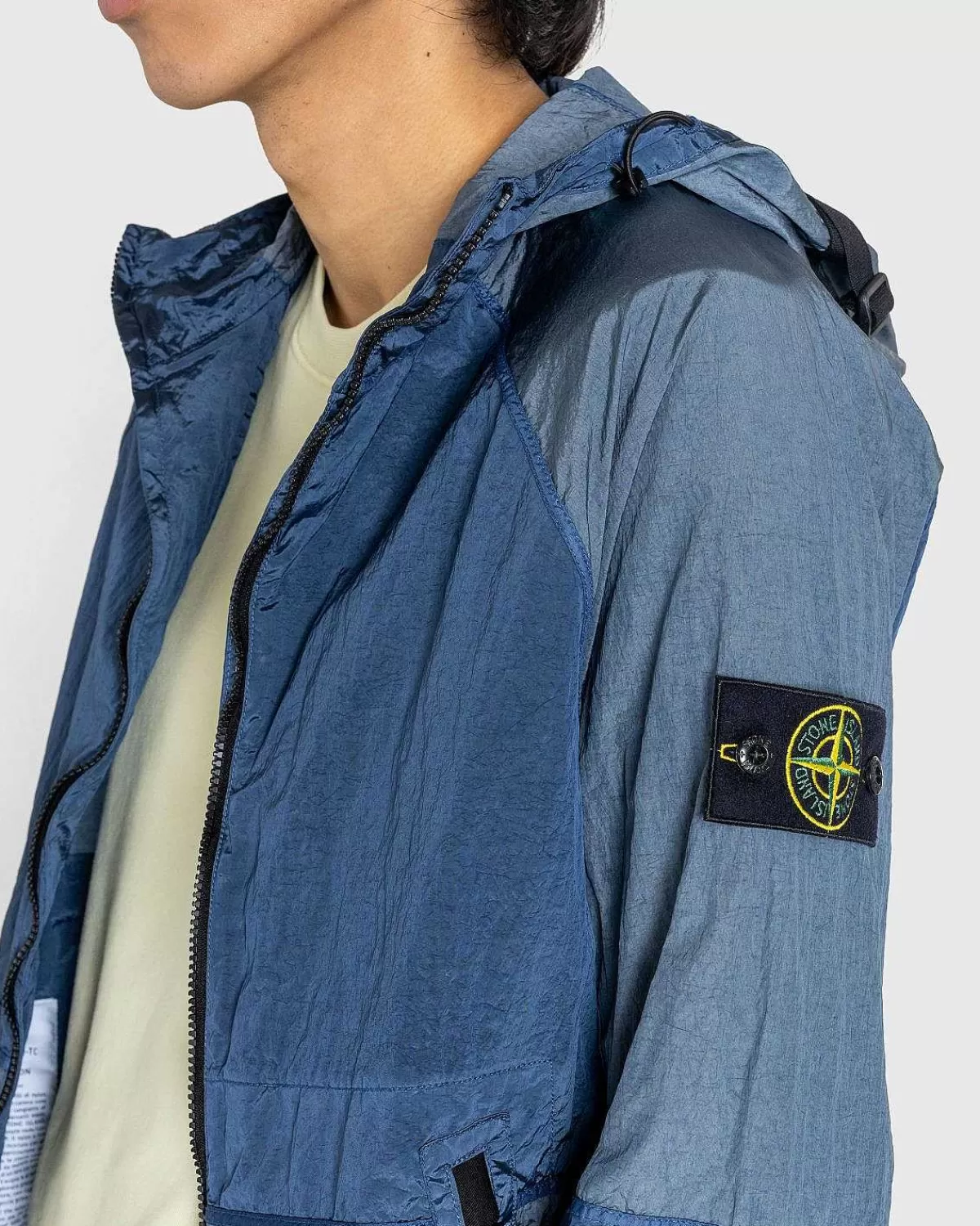 Overtøj>Stone Island Nylon Metal Haettejakke Morkebla