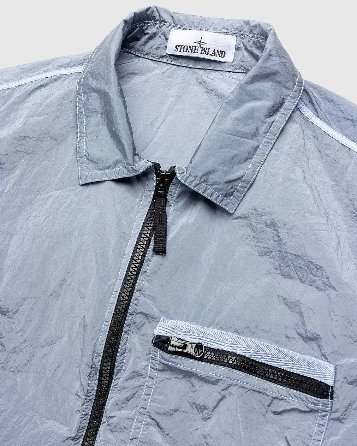 Overtøj>Stone Island Nylon Metal Overshirt Himmelbla