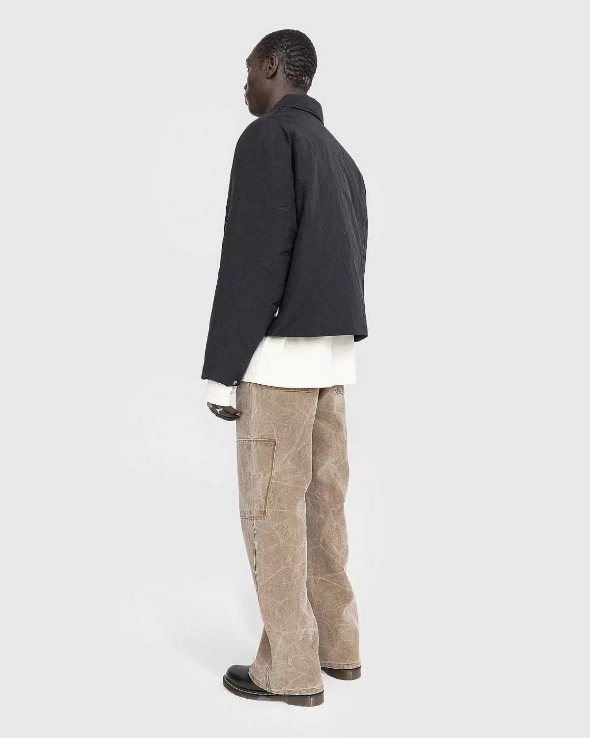 Overtøj>Acne Studios Nylonjakke Sort