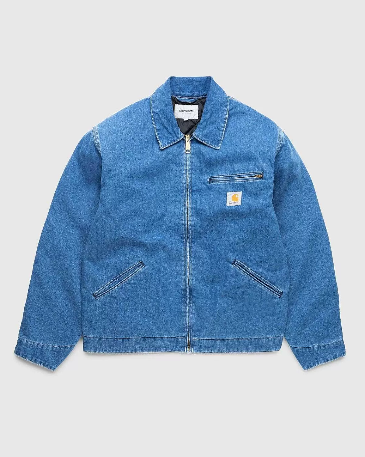 Overtøj>Carhartt WIP Og Detroit Jacket Blue/Stone Washed