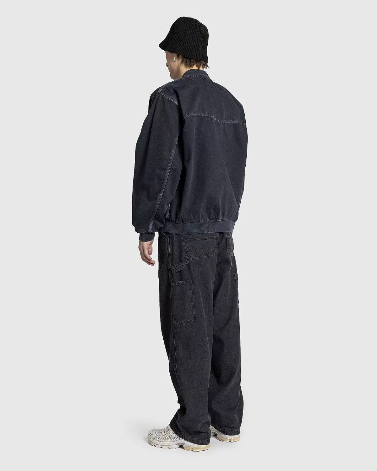 Bukser>Carhartt WIP Og Single Knee Pant Sort/Stenvasket