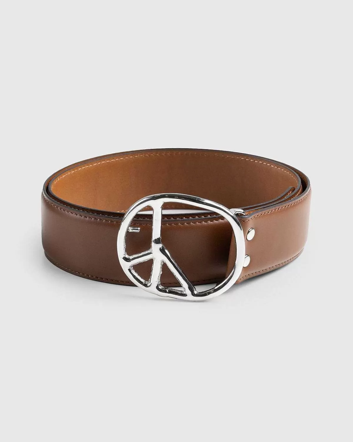 Bælter>Needles Peace Buckle Belt - Styr Lthr.