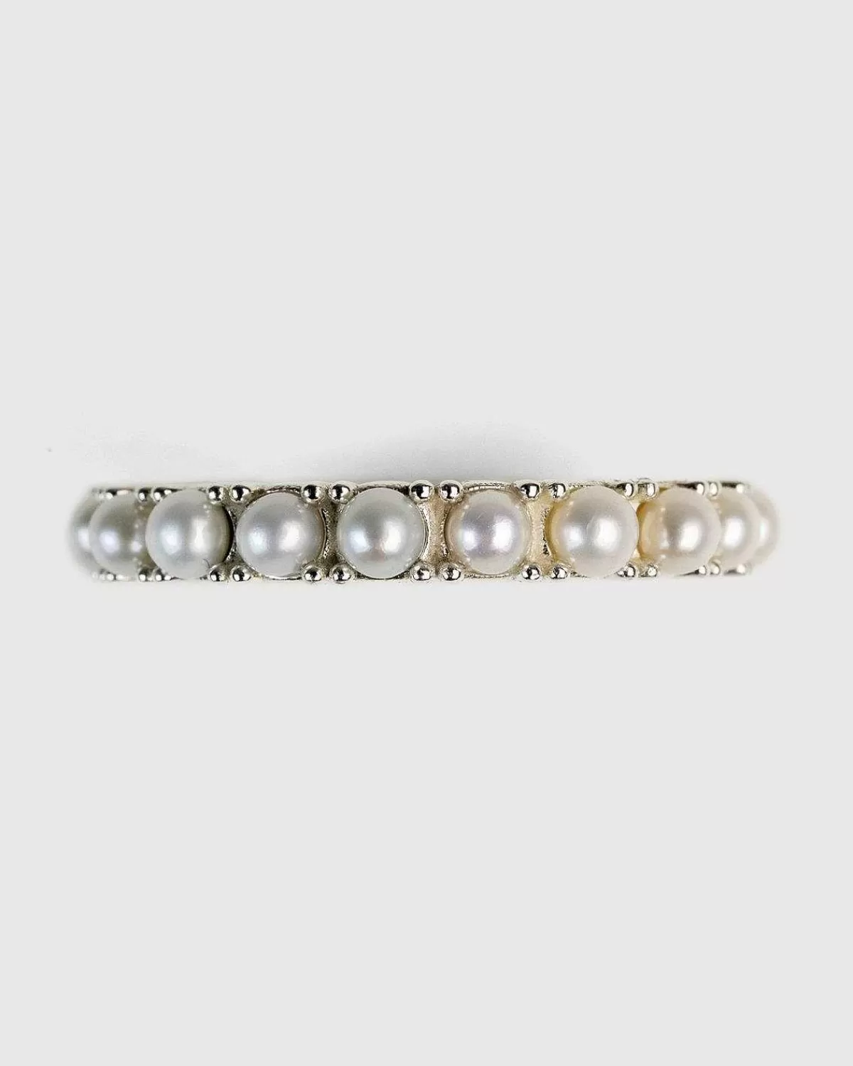 Smykker>Hatton Labs Pearl Eternity Ring Hvid