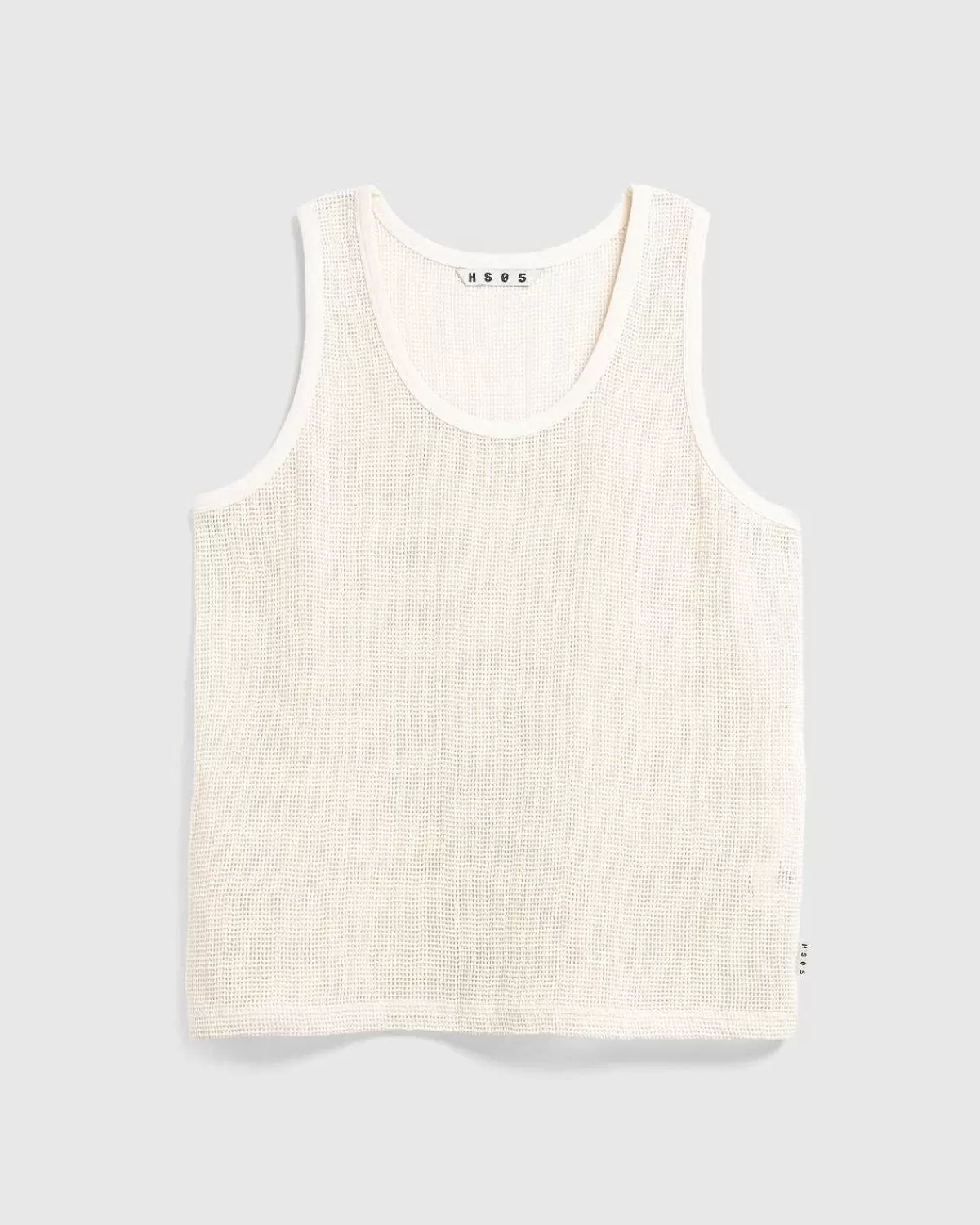 T-Shirts>Highsnobiety HS05 Pigmentfarvet Mesh Tank Top Natural