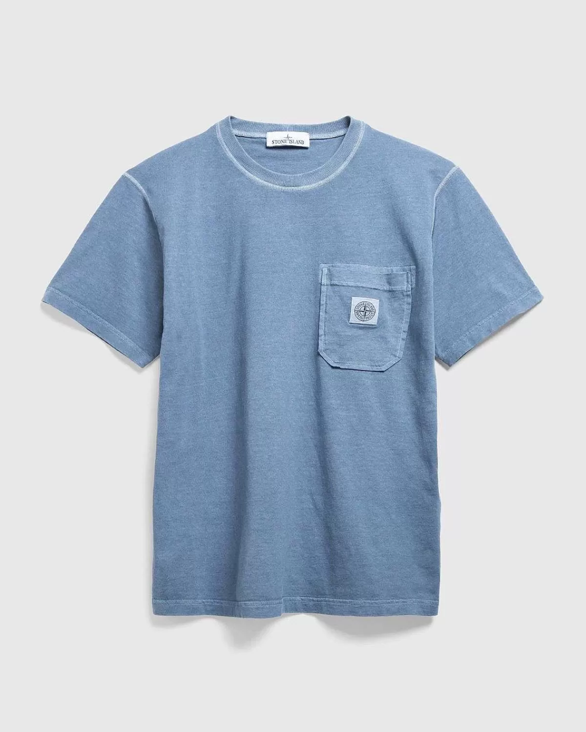 T-Shirts>Stone Island Pocket T-Shirt Morkebla