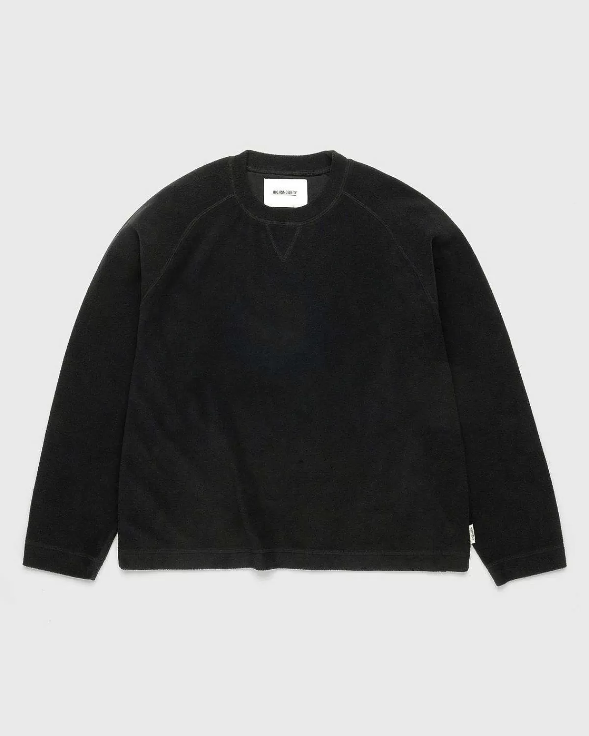 Sveder>Highsnobiety Polar Fleece Raglan Sweater Sort