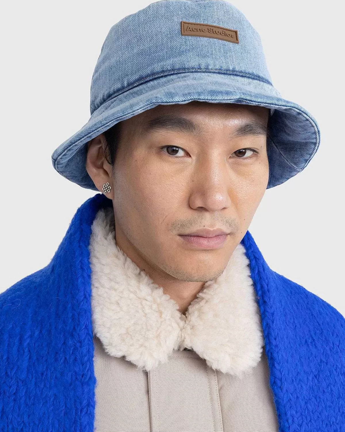 Hatte>Acne Studios Polstret Denim Bucket Hat Bla