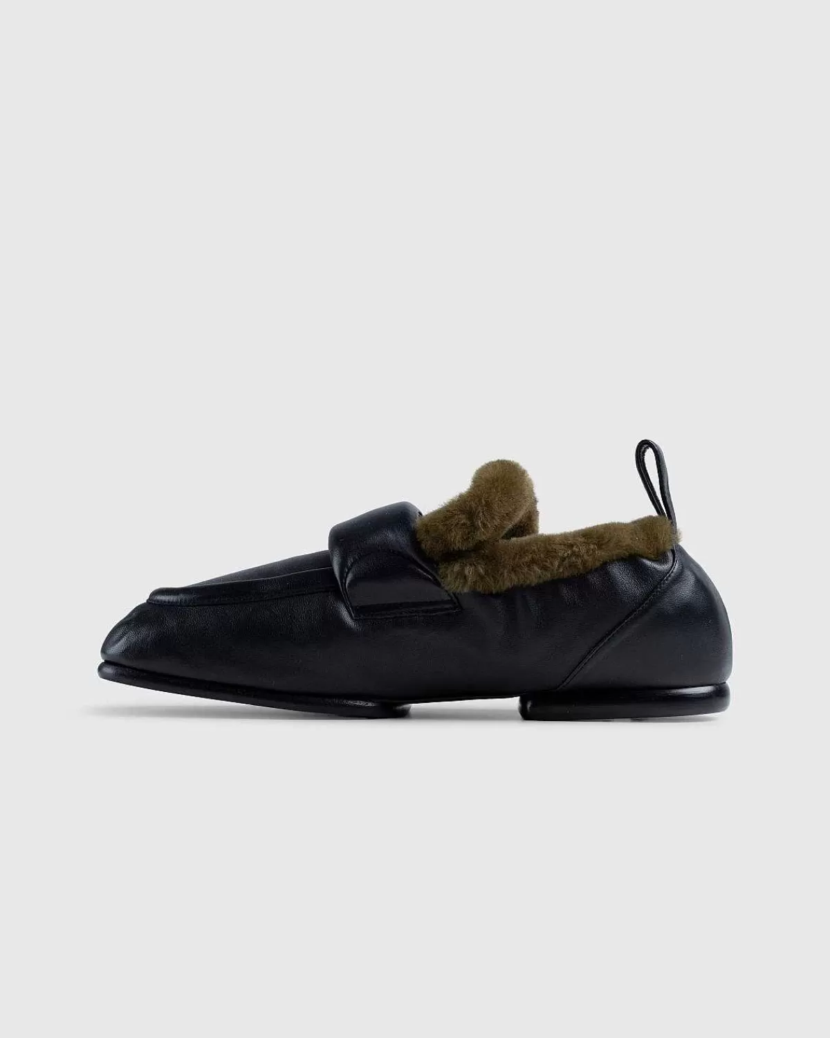 Sko>Dries van Noten Polstret Imiteret Pels Loafers Sort