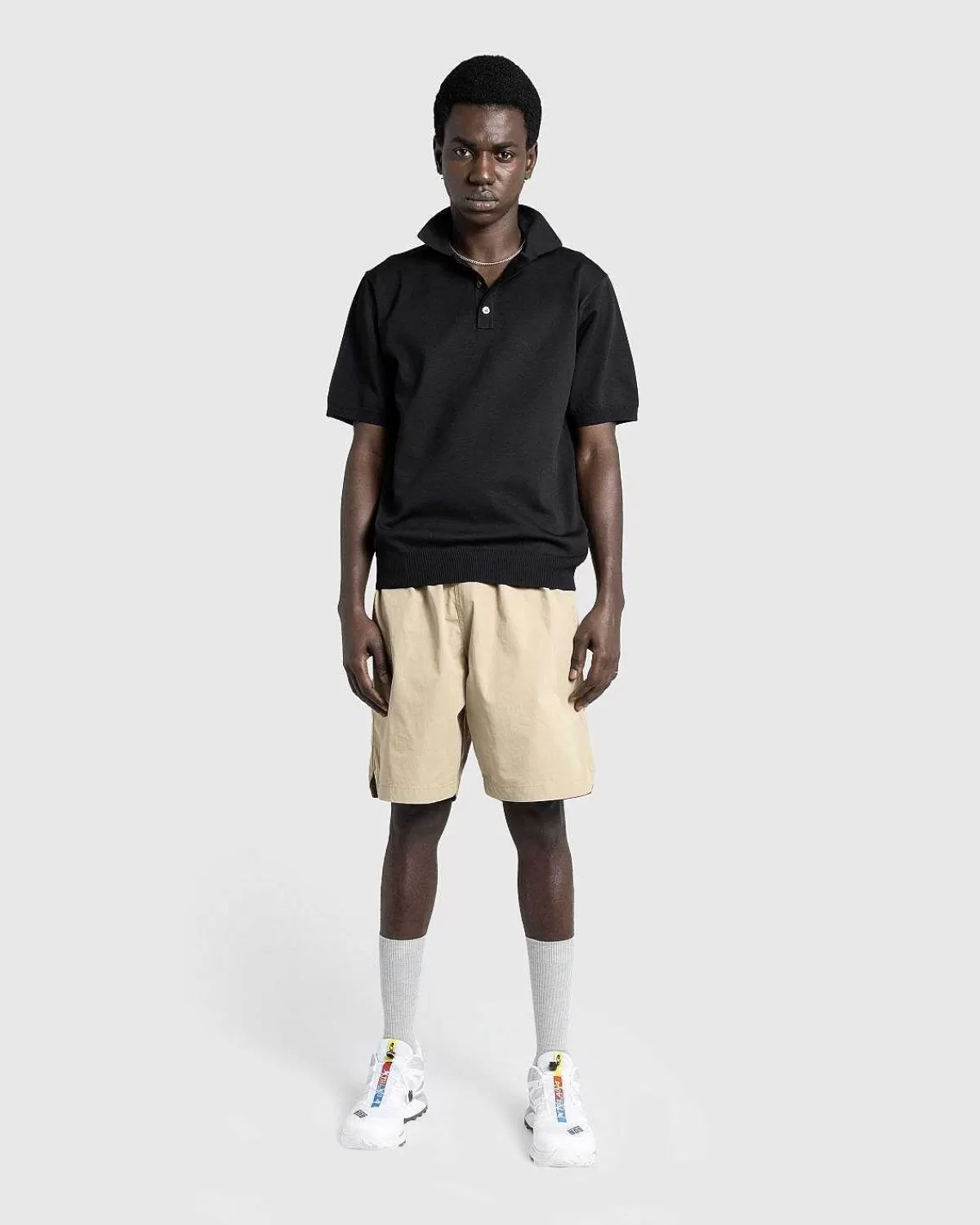 T-Shirts>Highsnobiety HS05 Poly Strik Polo Sort