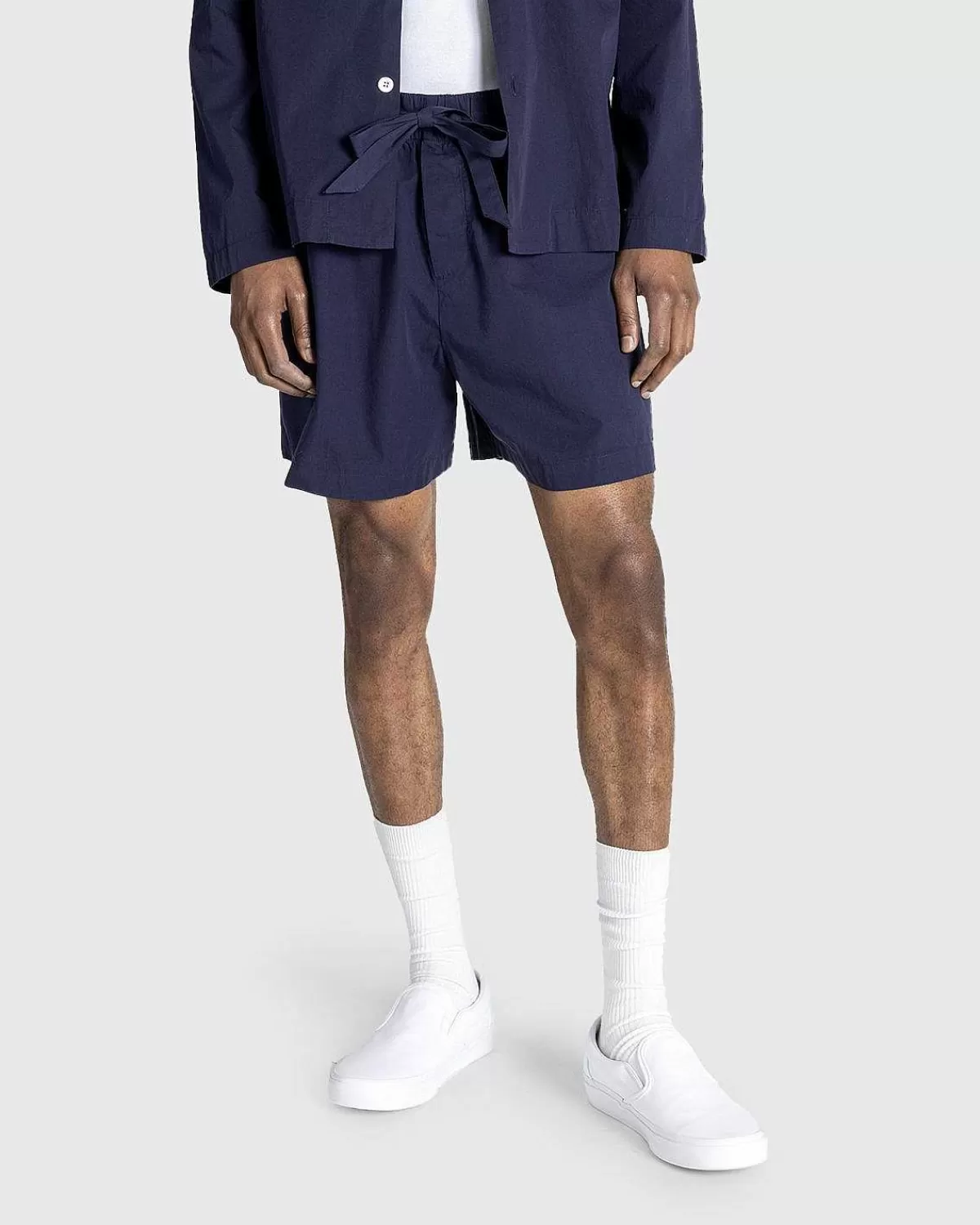 Undertøj>Tekla Poplin Pyjamas Shorts Aegte Navy