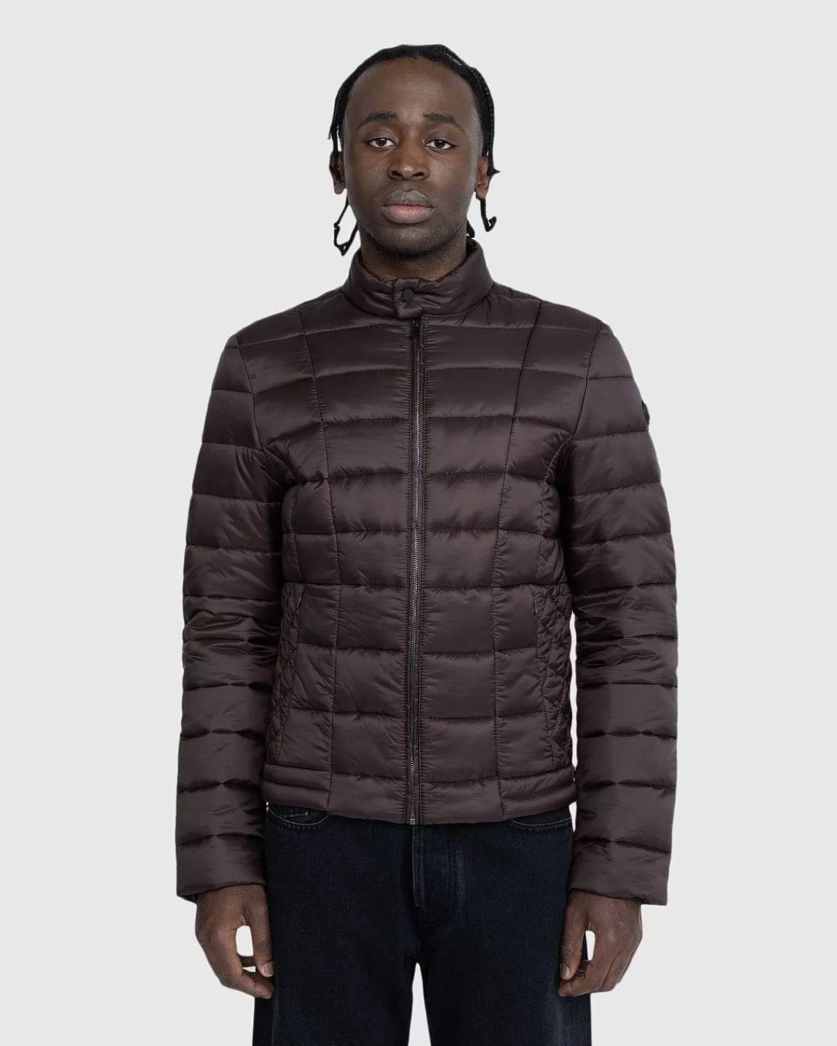 Overtøj>Trussardi Quiltet Jakke Mat Nylon