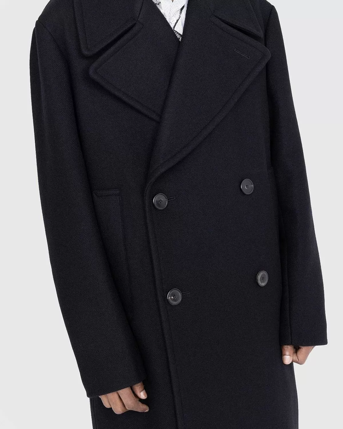 Overtøj>Dries van Noten Raven Coat Sort