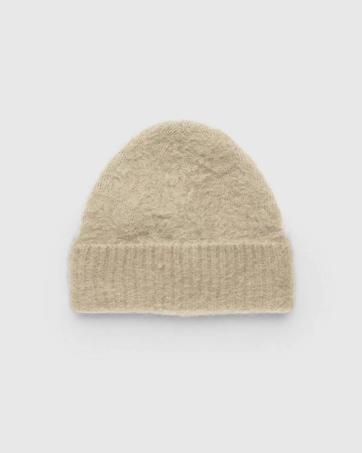 Vinter Tilbehør>Acne Studios Ribbet Beanie Beige