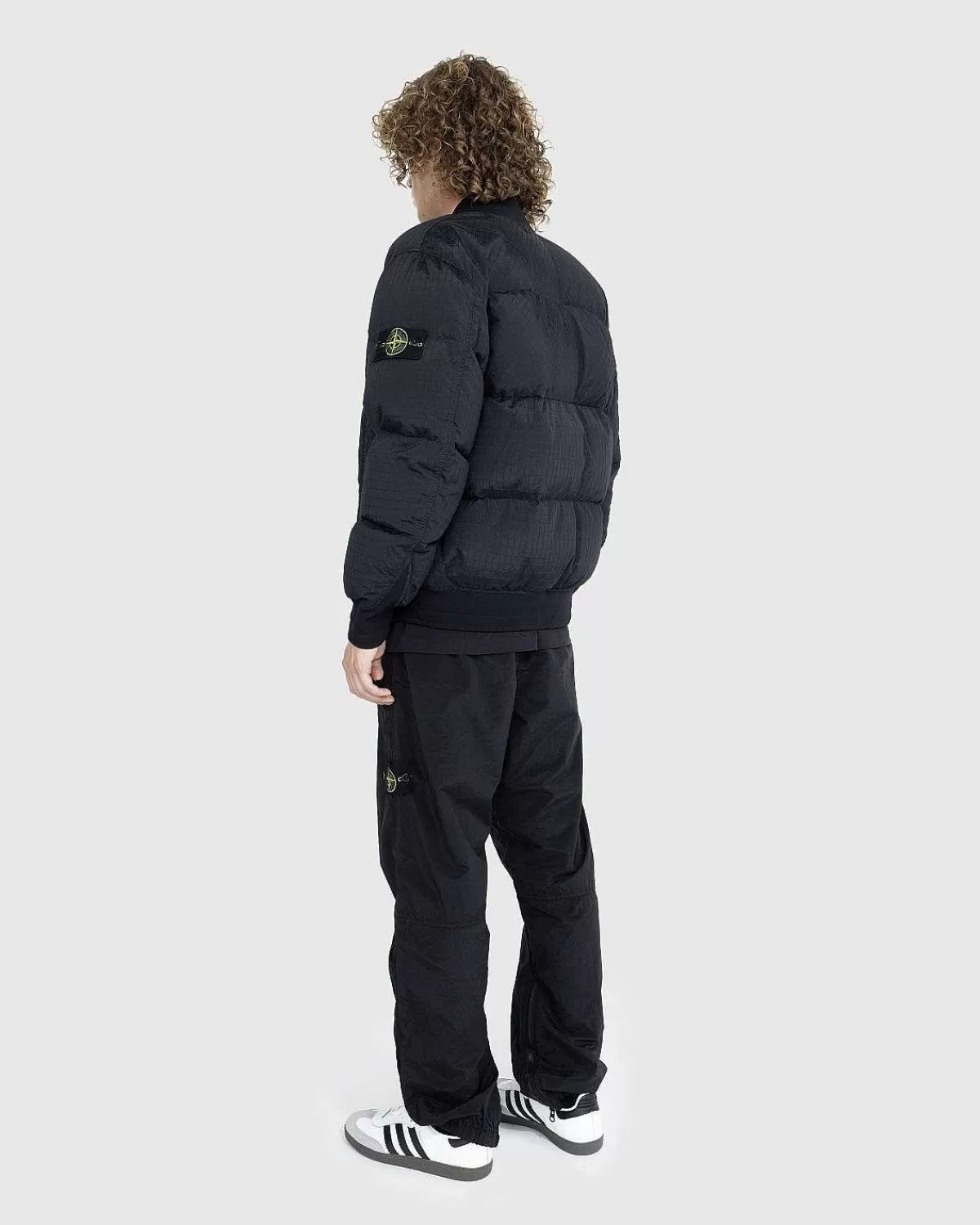 Overtøj>Stone Island Ripstop Nylon Metal Dunjakke Sort