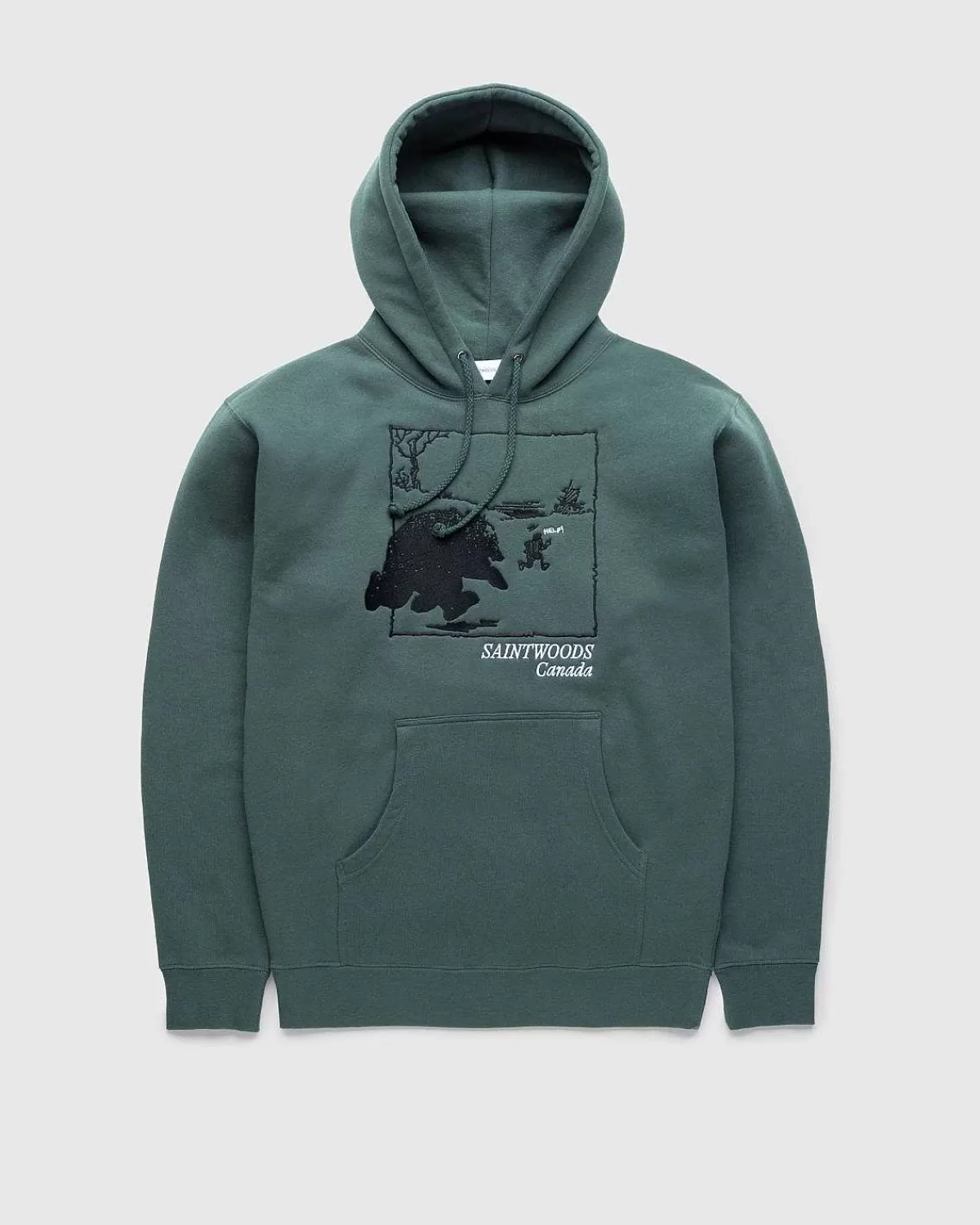 Sveder>Saintwoods Run 4 Yer Life Hoodie Alpine Green