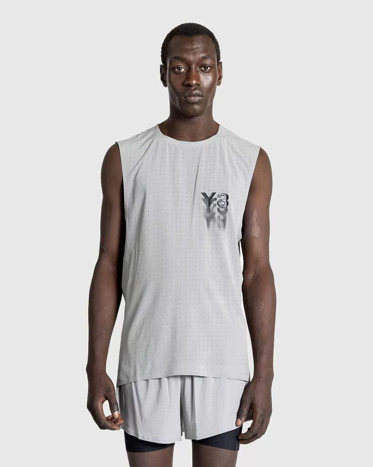 T-Shirts>Y-3 Run Tank Top Gra