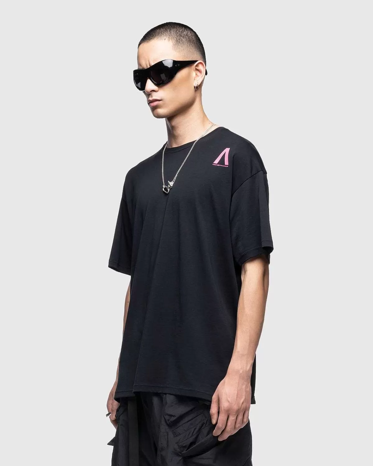 T-Shirts>ACRONYM S24-Pr-C Pima Bomuld T-Shirt Sort