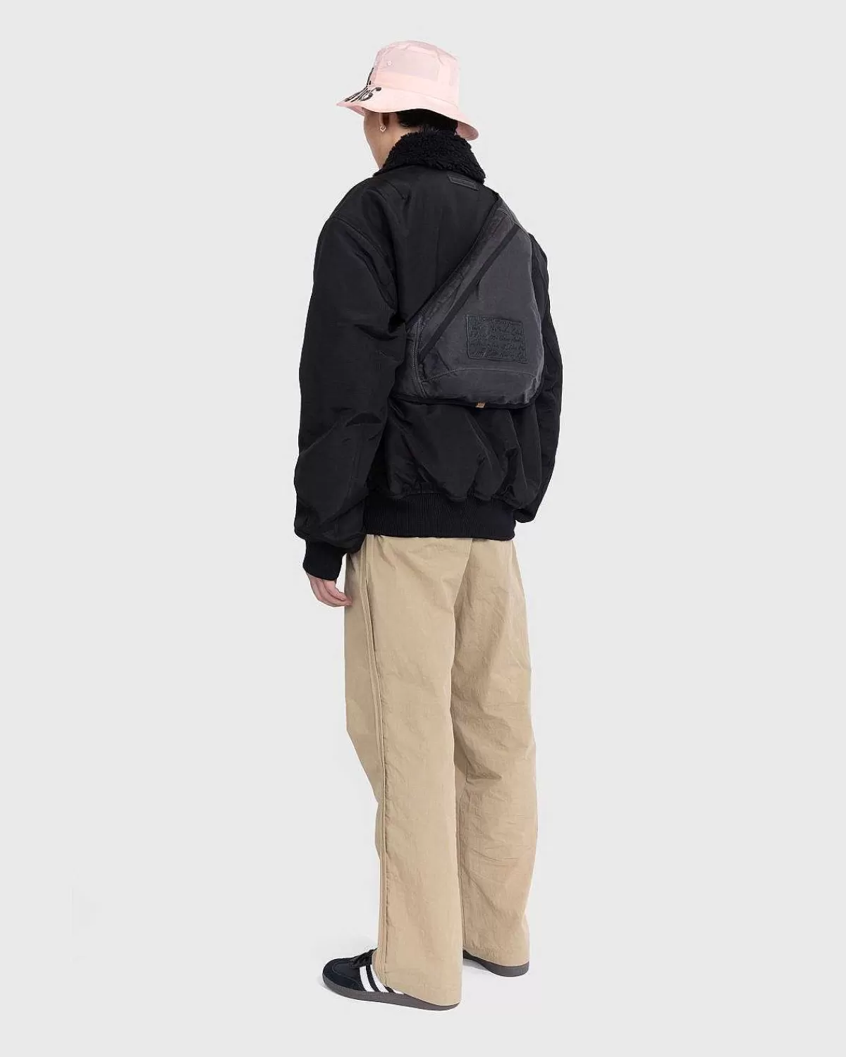 Overtøj>Acne Studios Shearling Collar Jakke Sort