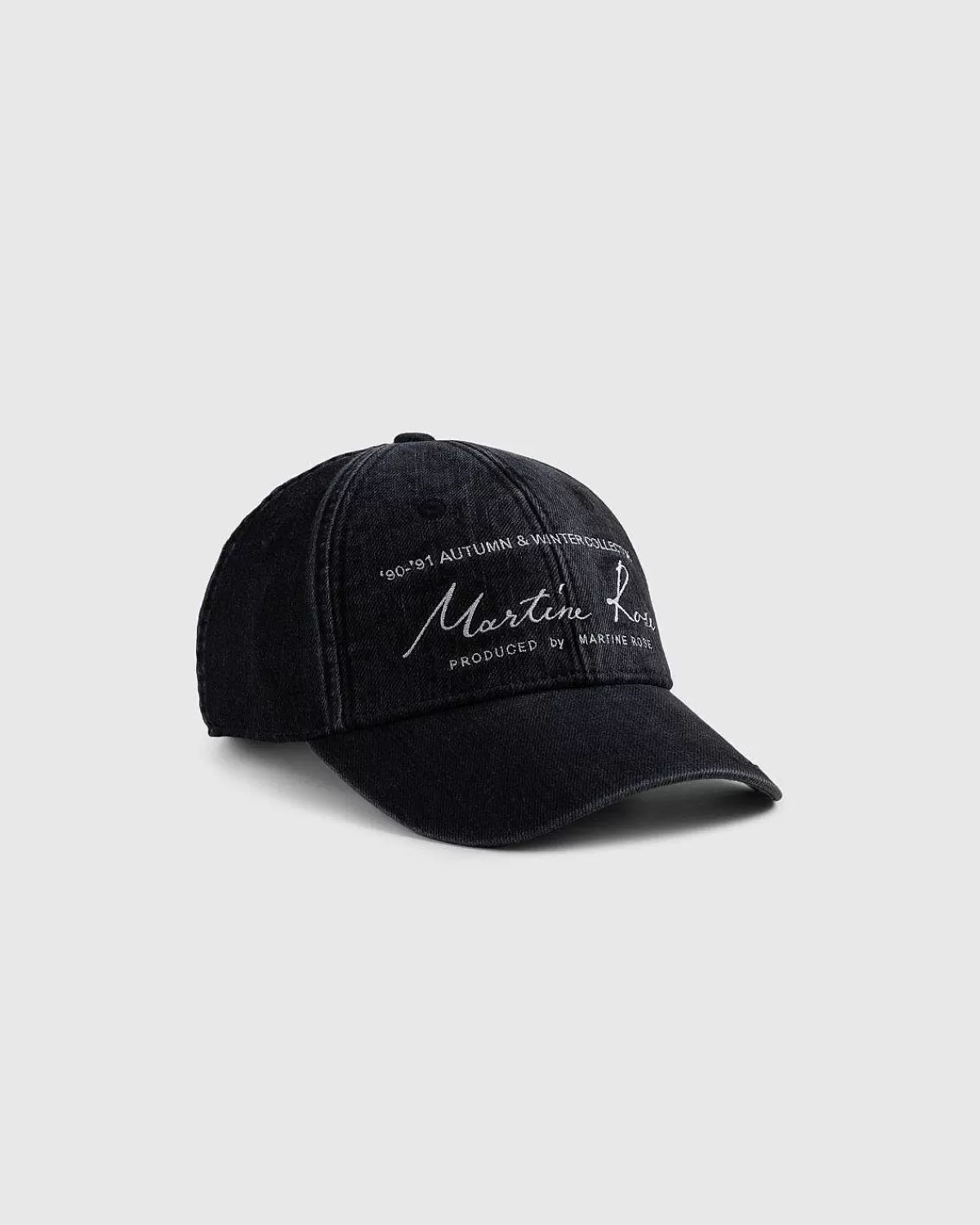 Hatte>Martine Rose Signature Cap Washed Black