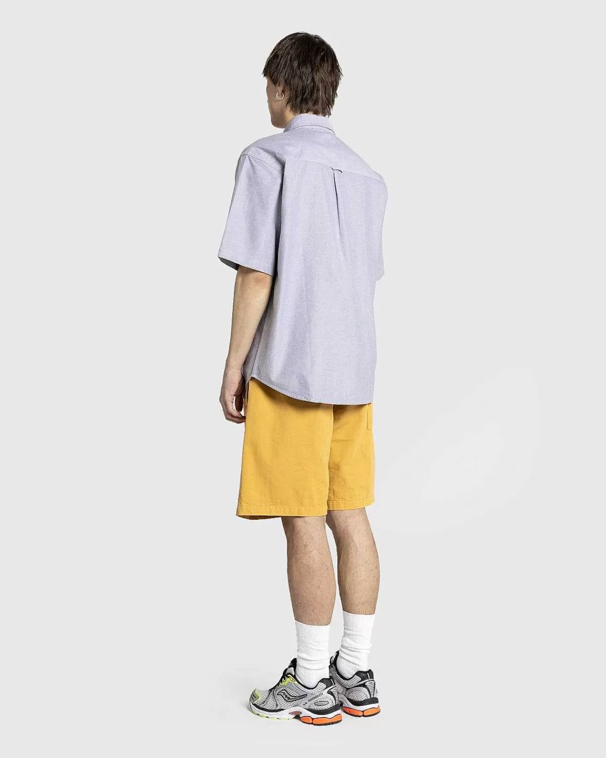 T-Shirts>Carhartt WIP S/S Braxton Skjorte Charcoal/Voks