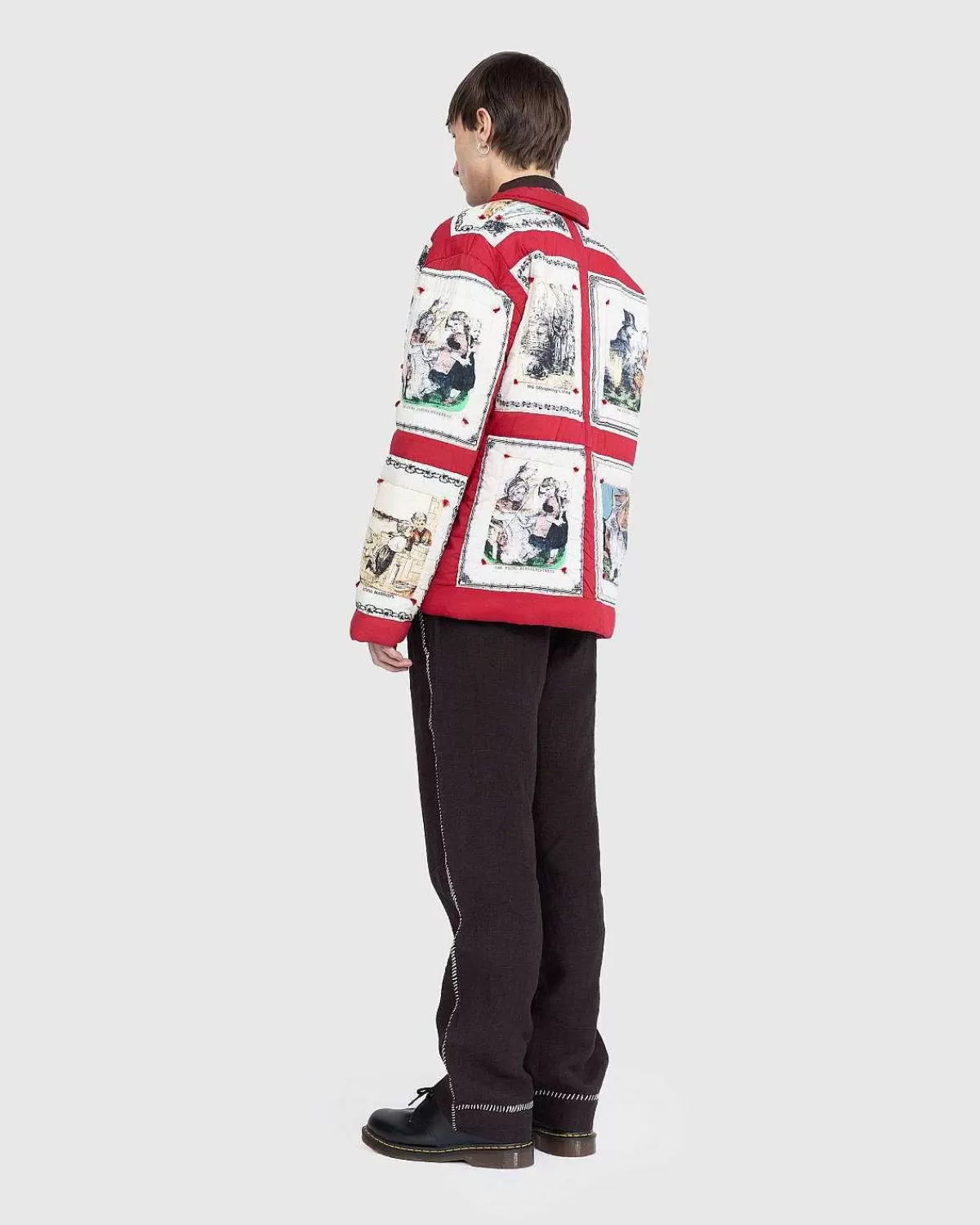 Overtøj>Bode Storytime Quilt Jacket Red Multi