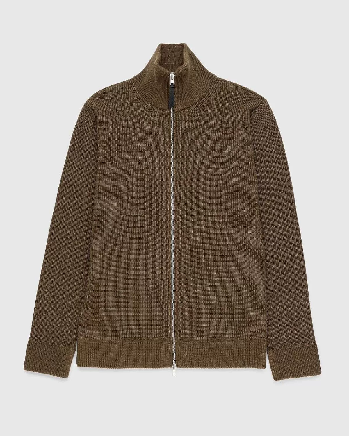 Strik>Maison Margiela Strik Zip-Up Cardigan Brun