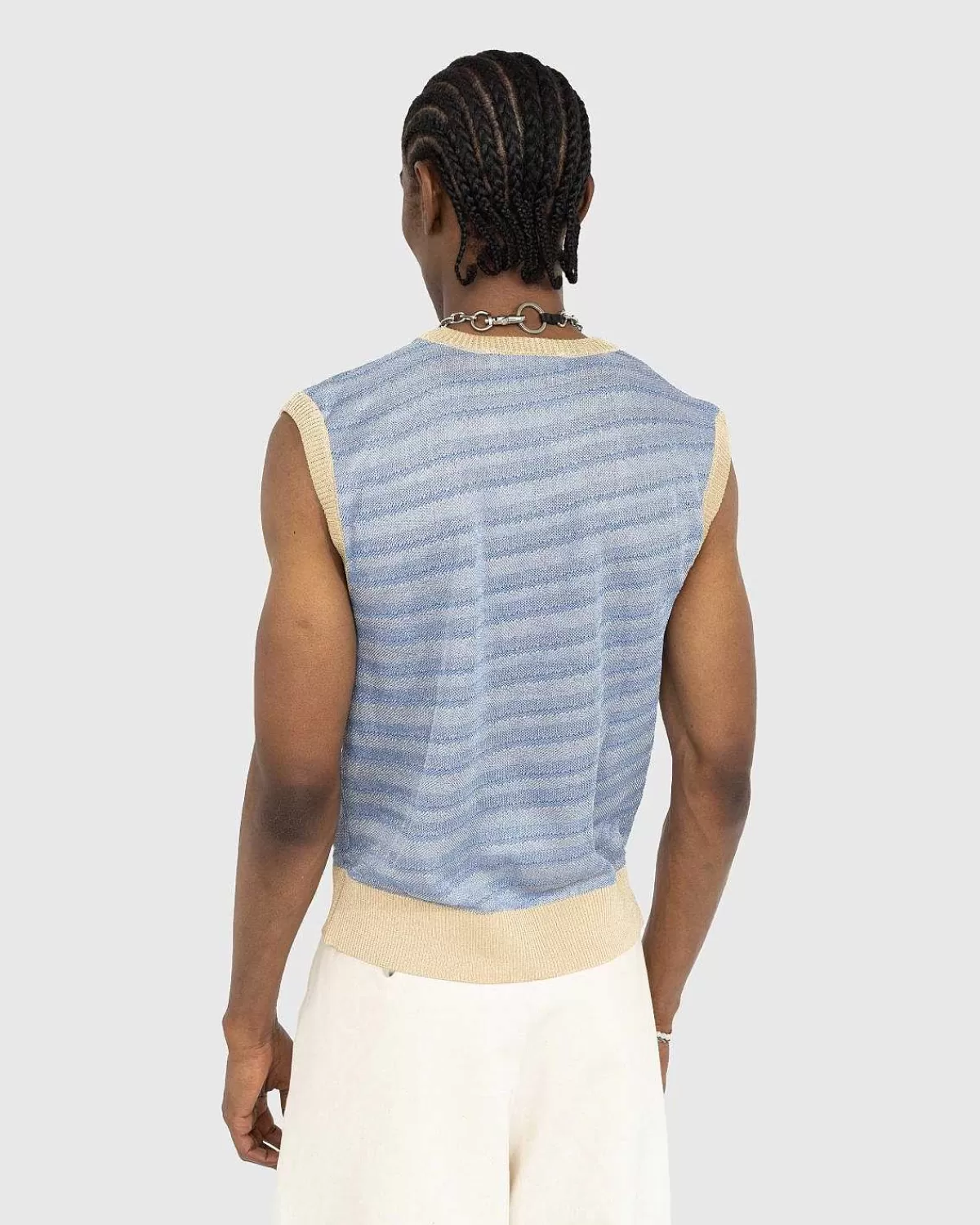 Strik>Our Legacy Strikket Vest Tegneserie Statisk Stribe