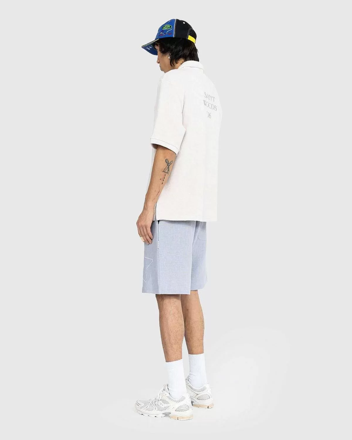 Undertøj>Saintwoods Sw Linen Gym Shorts Lysebla