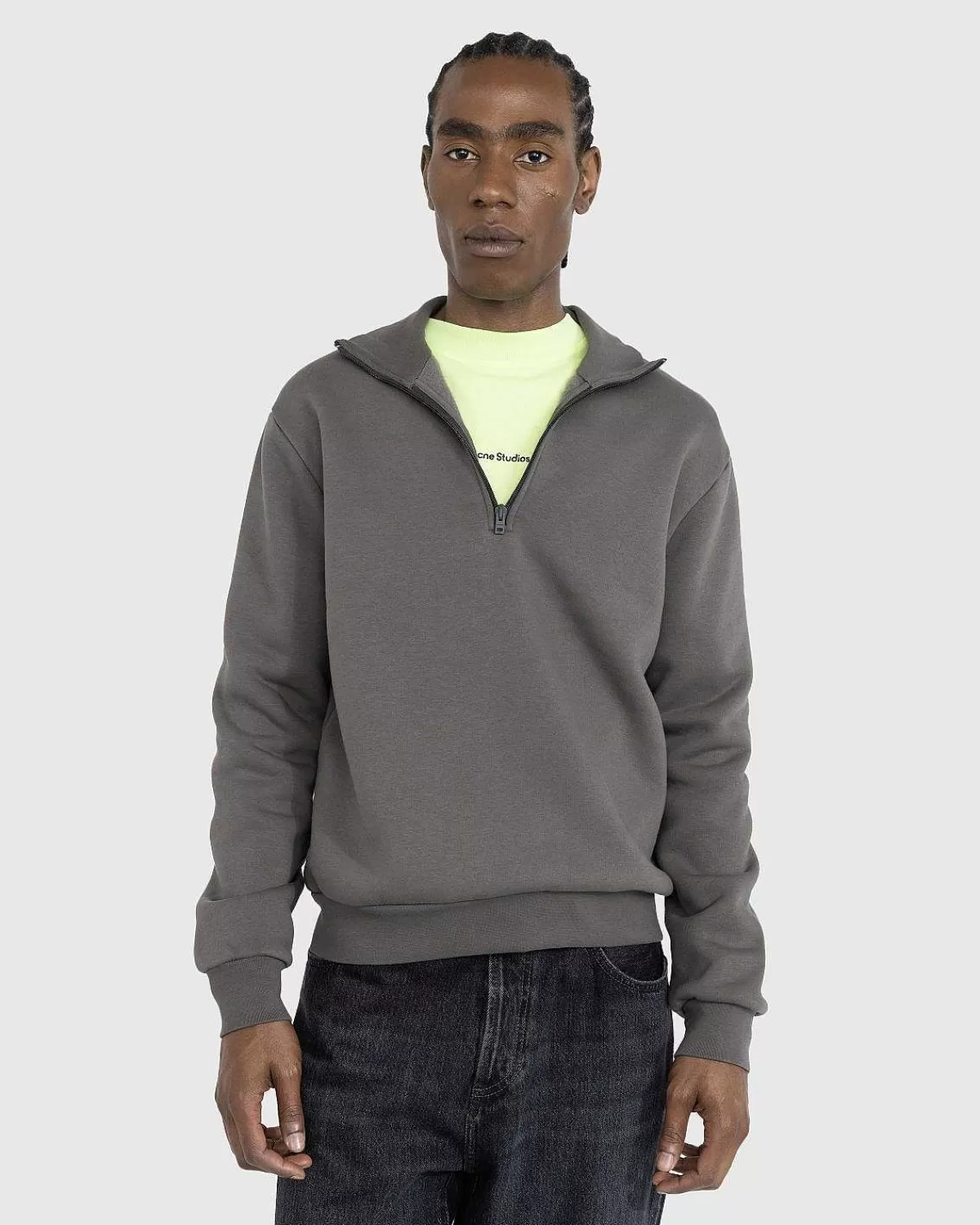 Sveder>Acne Studios Sweater Med Lynlas Mud Grey