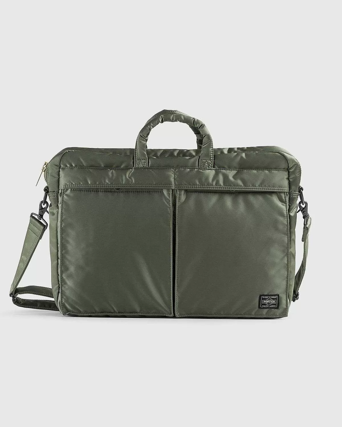 Tasker>Porter-Yoshida & Co. Tankvogn 2-Vejs Dokumentmappe Sage Green