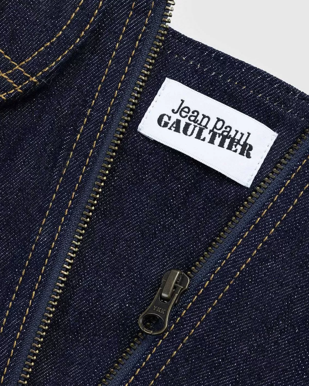 T-Shirts>Jean Paul Gaultier Topstitch Korset Indigo