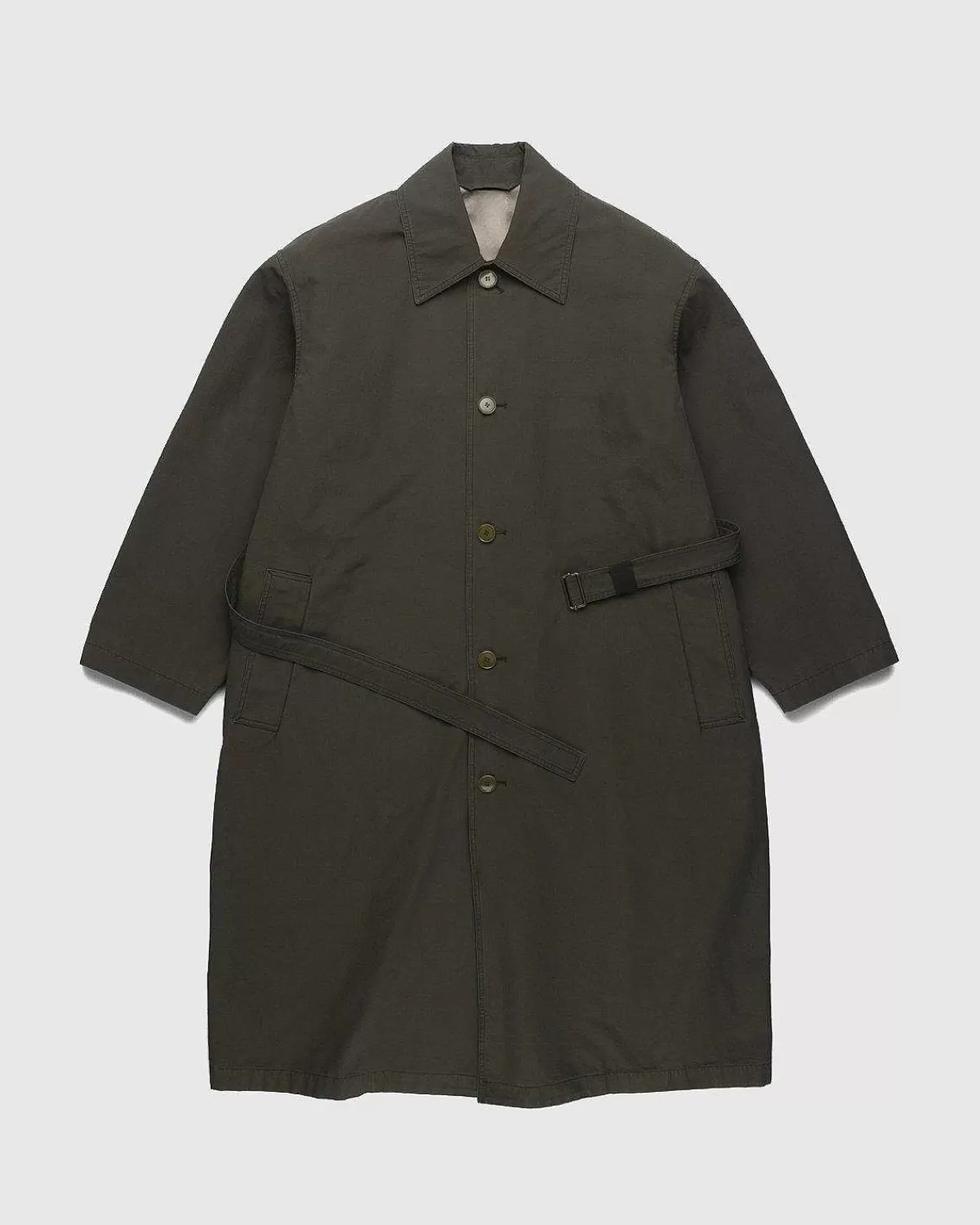 Overtøj>Acne Studios Trenchcoat Mork Oliven