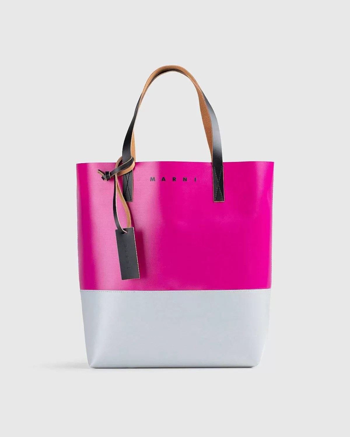 Tasker>Marni Tribeca Tofarvet Indkobstaske Pink/Gra