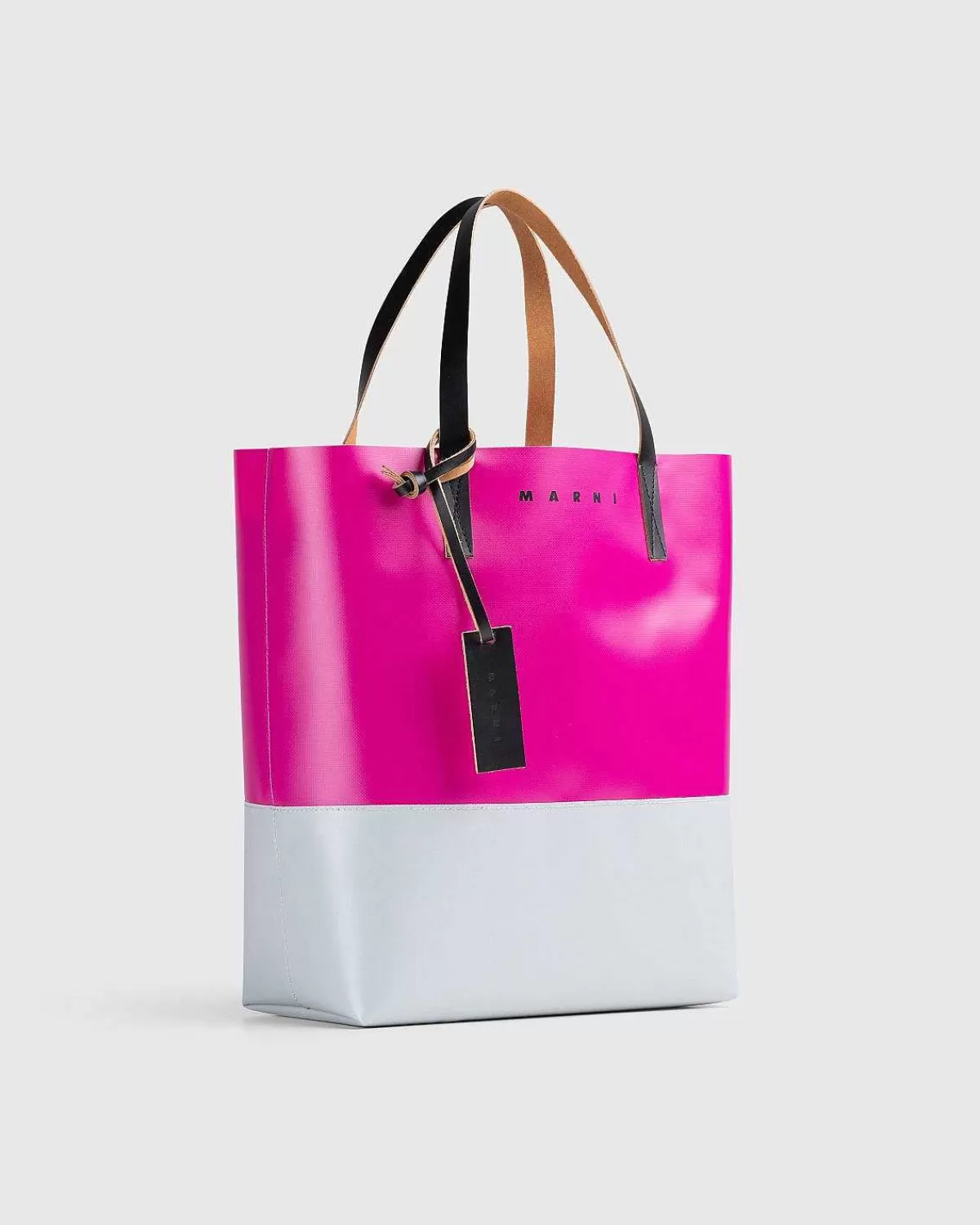 Tasker>Marni Tribeca Tofarvet Indkobstaske Pink/Gra